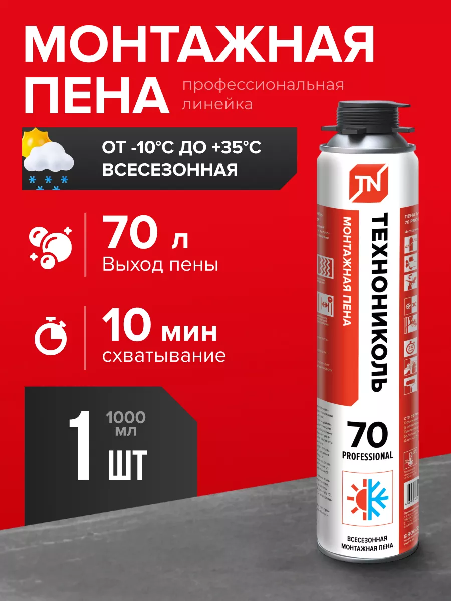 Пена монтажная 70 PROFESSIONAL...