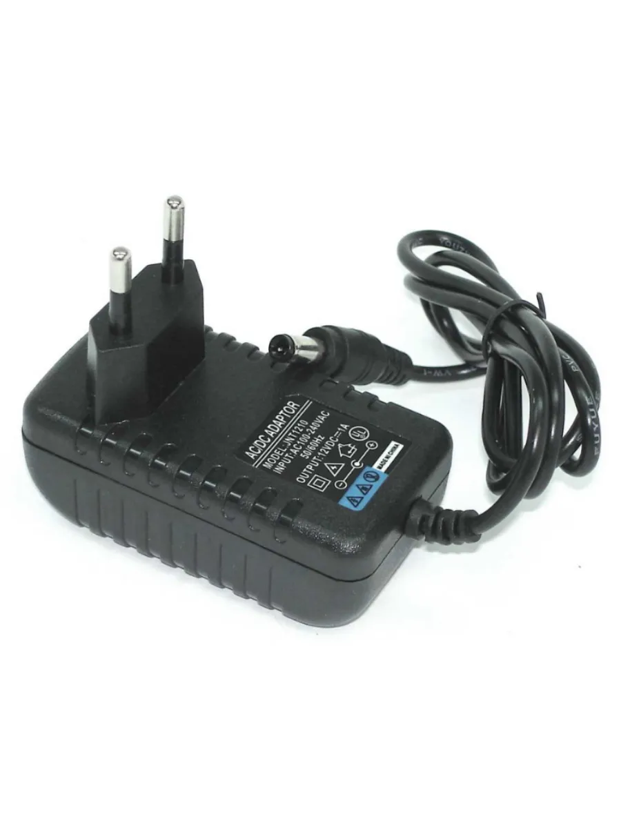 Адаптер для сетевого оборудования 12V, 1A, 12W, 5.5x2.5мм