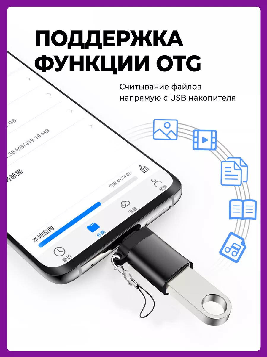 Переходник Lightning для флешки на телефон Flash&Drive 187354591 купить за  386 ₽ в интернет-магазине Wildberries