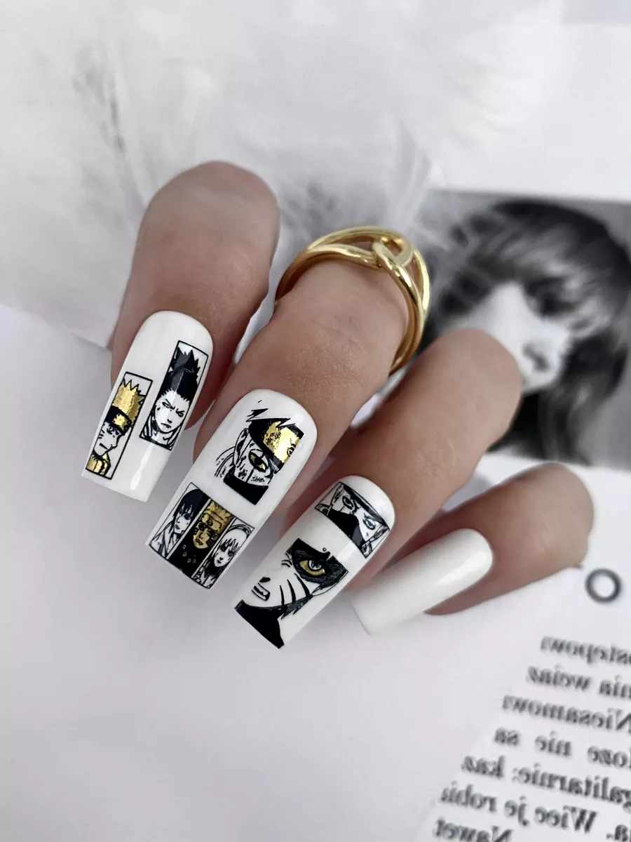 Слайдеры наклейки для ногтей аниме наруто Top Nails 187415815 купить в  интернет-магазине Wildberries