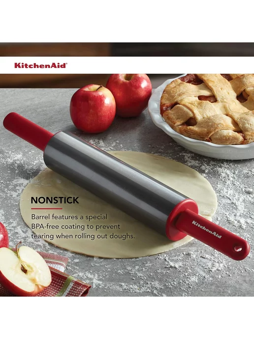 KitchenAid Скалка Gourmet красная, красный, фото 2