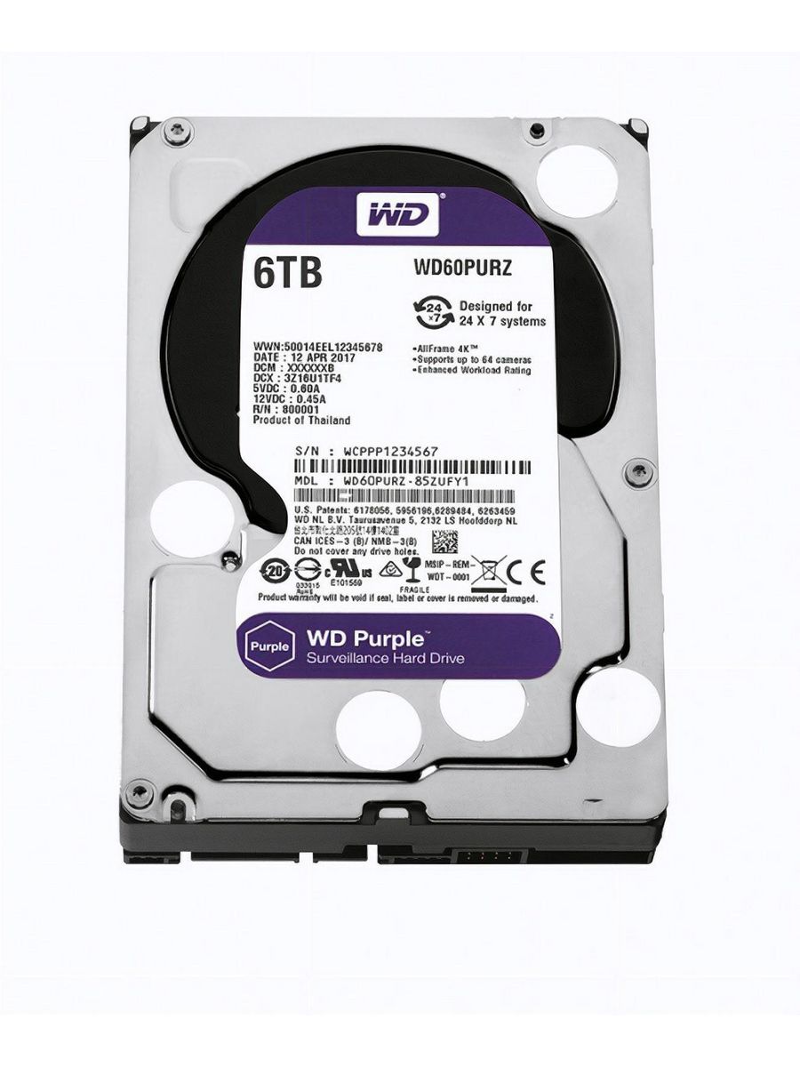 Жесткий диск wd purple wd22purz