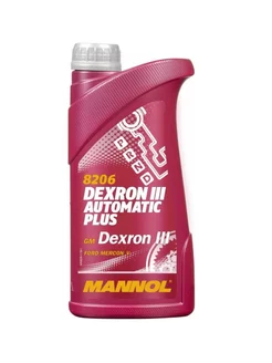 Трансмиссионное масло MANNOL ATF DEXRON III автомат (1л.) MANNOL 187480598 купить за 787 ₽ в интернет-магазине Wildberries