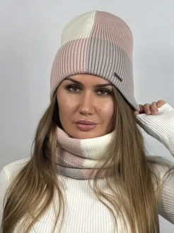 комплект шапка и снуд русский трикотаж 187488353 купить за 1 463 ₽ в интернет‑магазине Wildberries