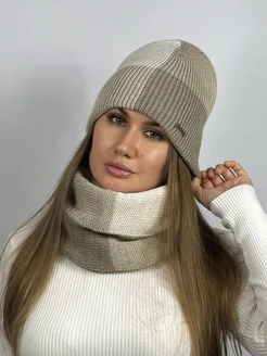 комплект шапка и снуд русский трикотаж 187488354 купить за 1 439 ₽ в интернет‑магазине Wildberries