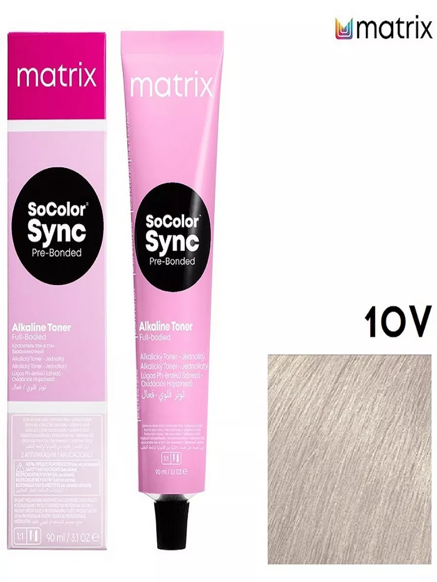 Крем-краска Matrix SoColor Sync Pre-Bonded 10V 90мл MATRIX 187545617 купить  за 694 ₽ в интернет-магазине Wildberries