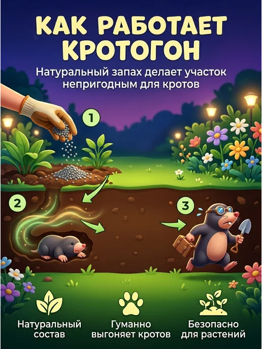 Зеленый день Средство от кротов 250 гр, 250 г, фото 3