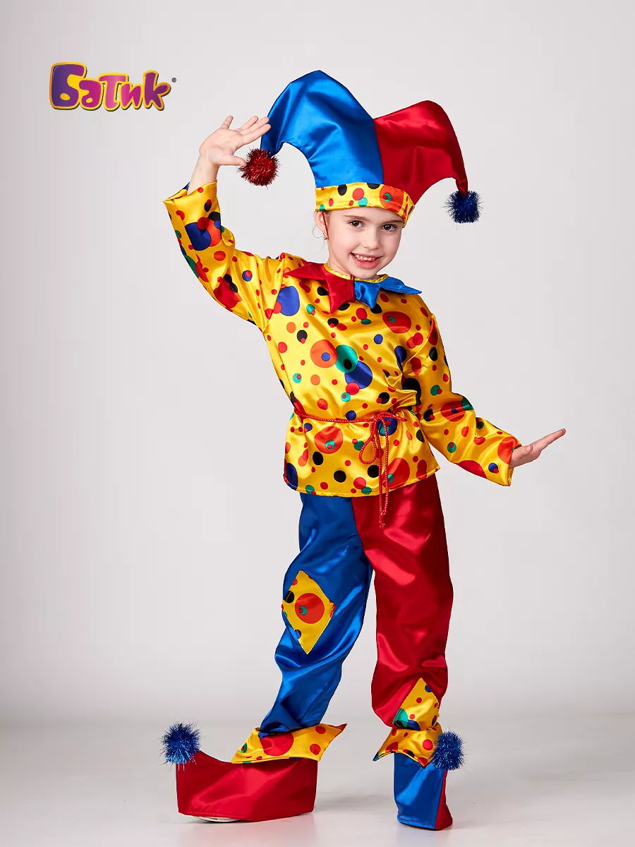 Карнавальный костюм петрушки скомороха