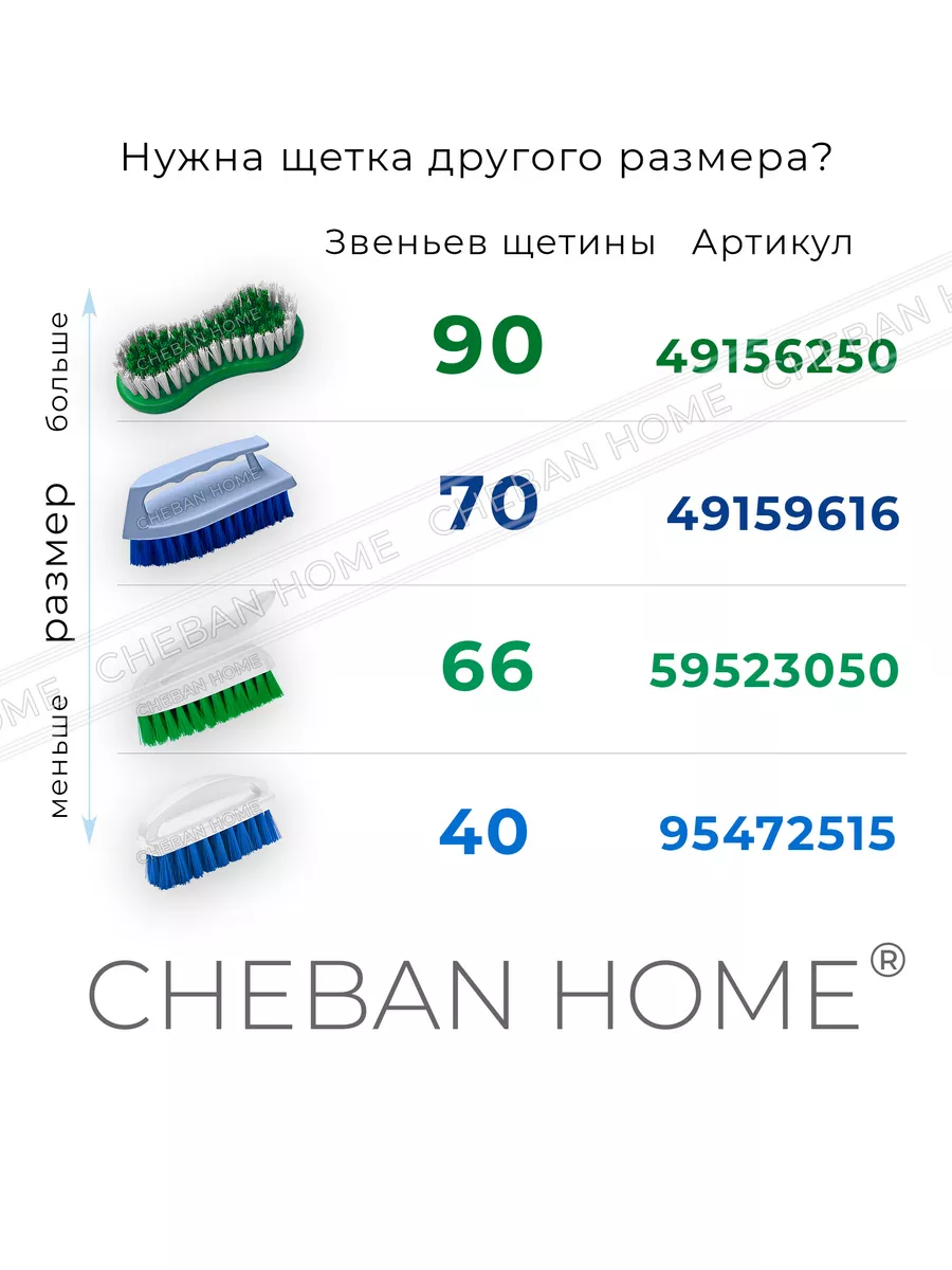 Щетка для мытья посуды CHEBAN HOME 187838933 купить за 157 ₽ в  интернет-магазине Wildberries