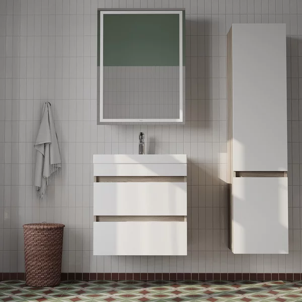 Фото товара на маркетплейсе wildberries Шкаф-зеркало с подсветкой 60 см