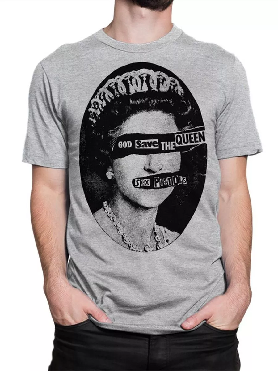 Футболка с принтом Sex Pistols / Королева Елизавета DreamShirts 187931273  купить за 856 сом в интернет-магазине Wildberries