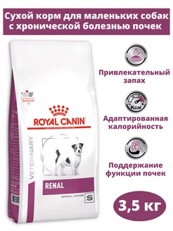 Сухой корм для почек Renal Small Dog 3,5 кг ROYAL CANIN 187934133 купить за 5 811 ₽ в интернет‑магазине Wildberries