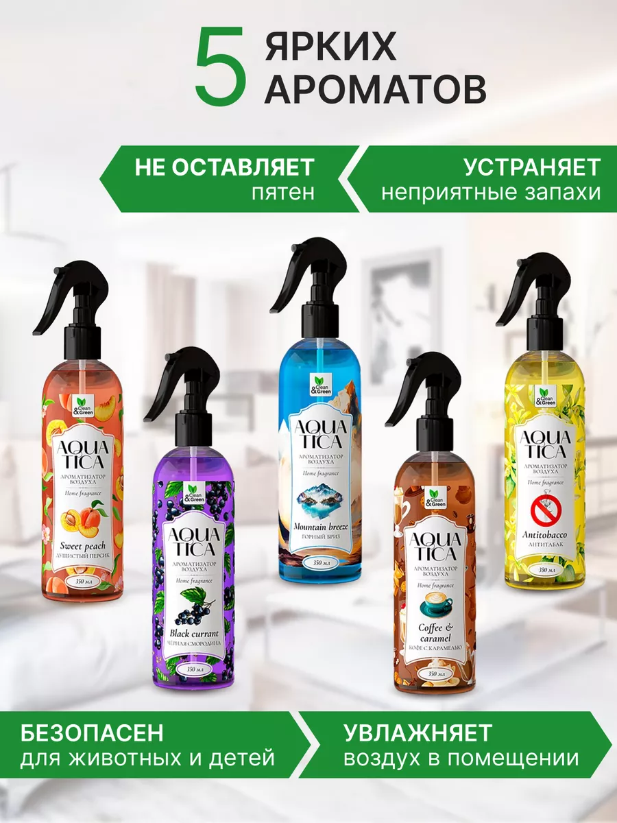 Освежитель воздуха для дома АНТИТАБАК, спрей 350 мл Clean&Green 187943505  купить за 375 ₽ в интернет-магазине Wildberries