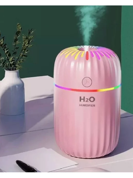 MigMax Увлажнитель воздуха H2O с подсветкой, розовый, фото 2