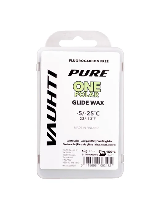 VAUHTI Лыжная мазь скольжения PURE ONE POLAR -5°С -25°С, зеленый, фото 4