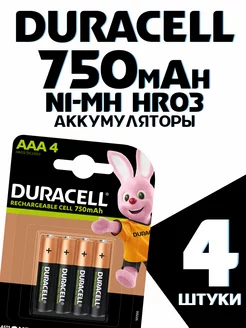 Аккумулятор AAA (HR03) Ni-Mh 750 mAh Duracell 187967791 купить за 543 ₽ в интернет-магазине Wildberries