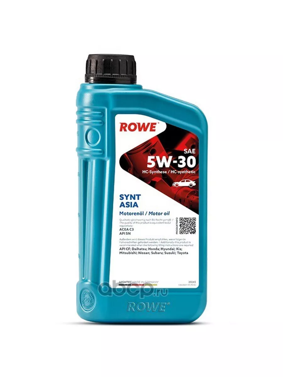 Масло моторное для авто синтетическое 5W-30 1л. Rowe 188029972 купить за 1  658 ₽ в интернет-магазине Wildberries