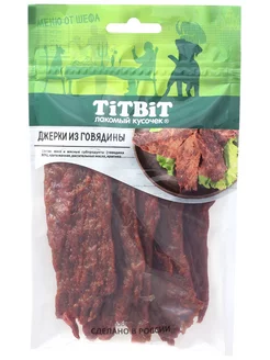 Джерки мясные из говядины 70г TiTBiT 188031568 купить за 126 ₽ в интернет-магазине Wildberries