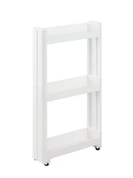 Sanada Узкая этажерка для ванной и кухни на колесиках 45х10,5х66 см, 45x10.5x76.2 см, фото 4