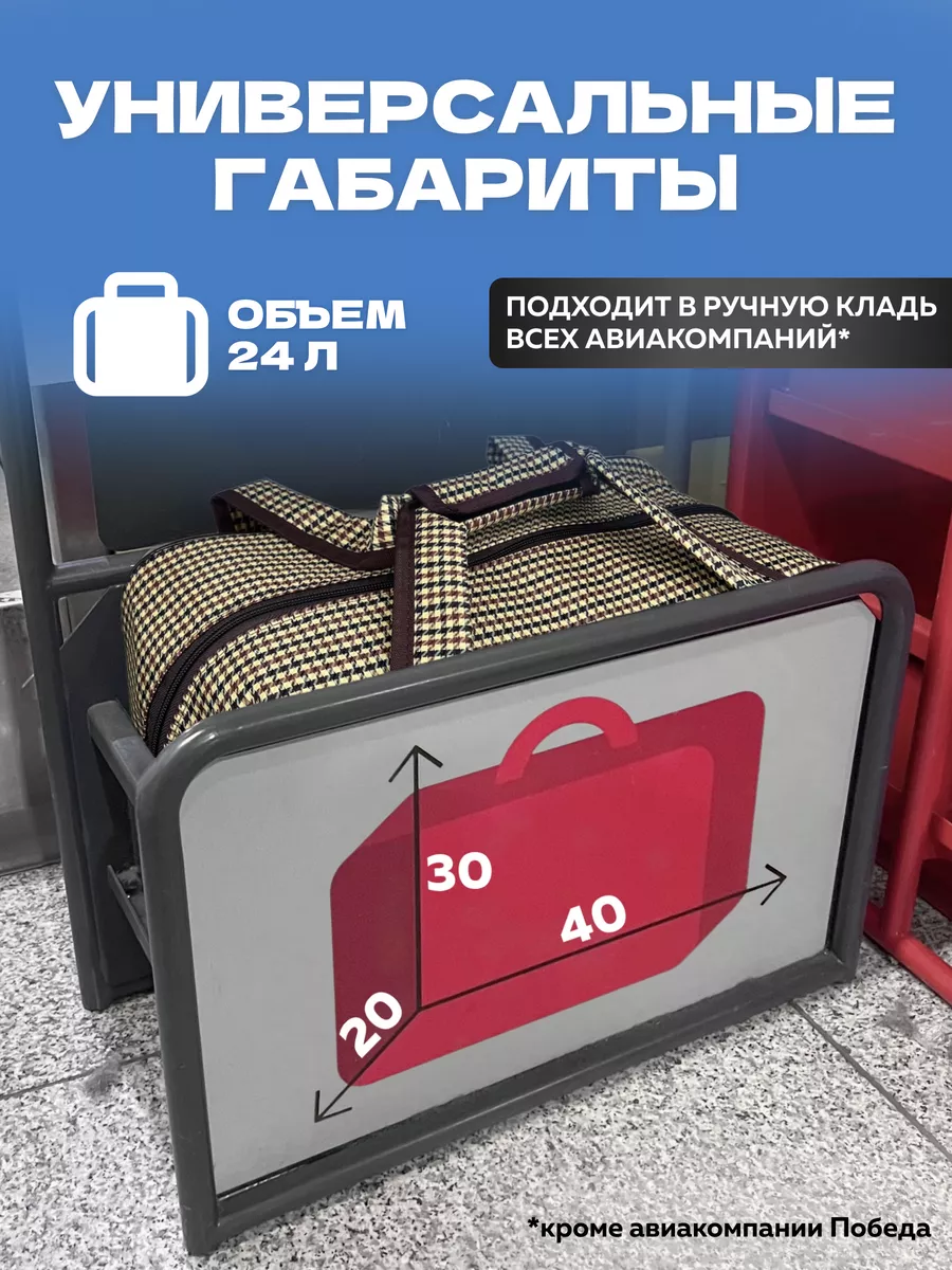 Сумка Дорожная Ручная кладь 40 30 20 MeetYourBag 188035283 купить за 1 154  ₽ в интернет-магазине Wildberries