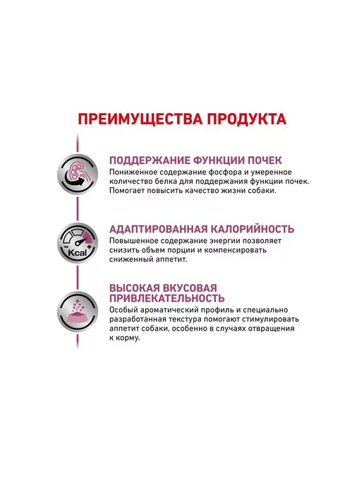 Сухой корм Royal canin Renal Лечение для собак, 2 кг, фото 4