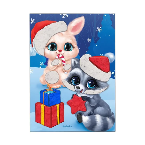 Аппликация пластилином "Новогодняя сказка"