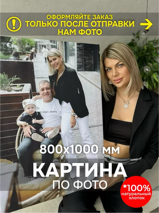 RA777 Картина на холсте по фотографии