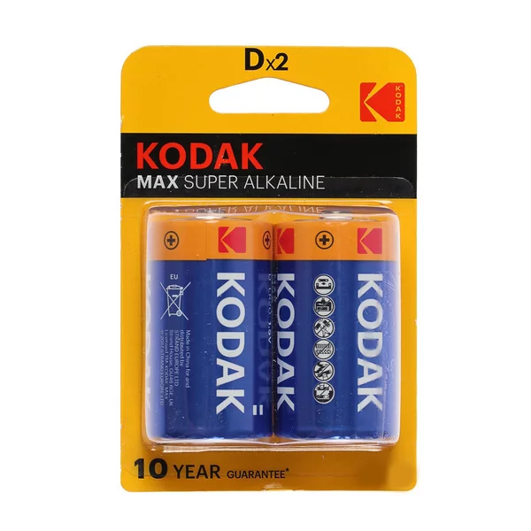 Батарейка алкалиновая D, LR20-2BL, 1.5В, 2 шт.