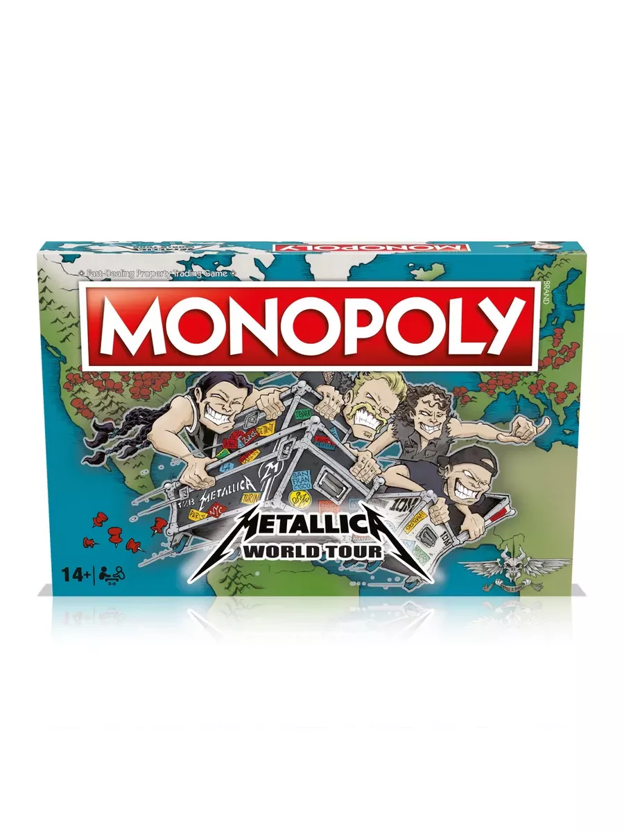 Настольная игра Metallica на английском языке Monopoly 188145386 купить за  6 124 ₽ в интернет-магазине Wildberries