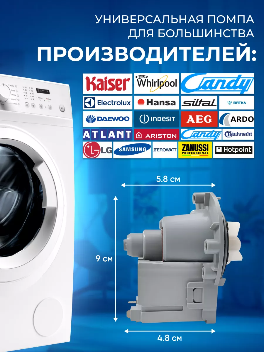 Самостоятельный ремонт помпы стиральной машины - Сервісний центр Kiyservice