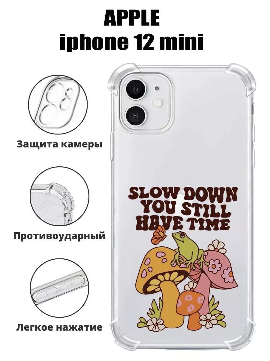 чехол на телефон iPhone 12 mini силиконовый с принтом PHONE&STYLE 188188397  купить за 199 ₽ в интернет-магазине Wildberries