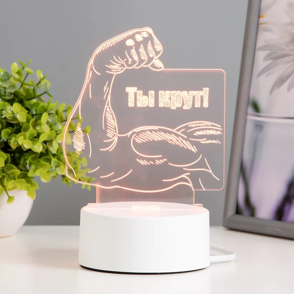 Светильник Ты крут LED RGB от сети 12,8х9,5х14,5 см