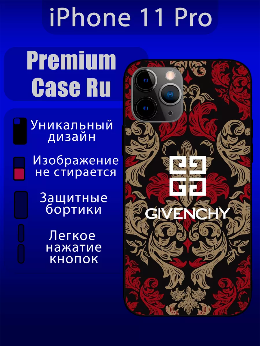 Чехол на iPhone 11 Pro с принтом уникальный с надписью Premium Case Ru  188292253 купить за 417 ₽ в интернет-магазине Wildberries