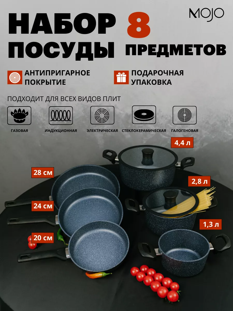 Набор посуды 8 предметов