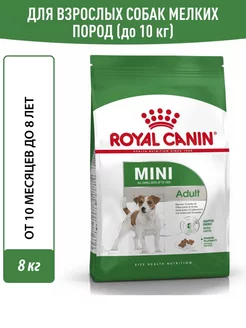 Корм сухой Mini Adult для мелких собак от 10 мес 8 кг ROYAL CANIN 188307607 купить за 5 255 ₽ в интернет-магазине Wildberries