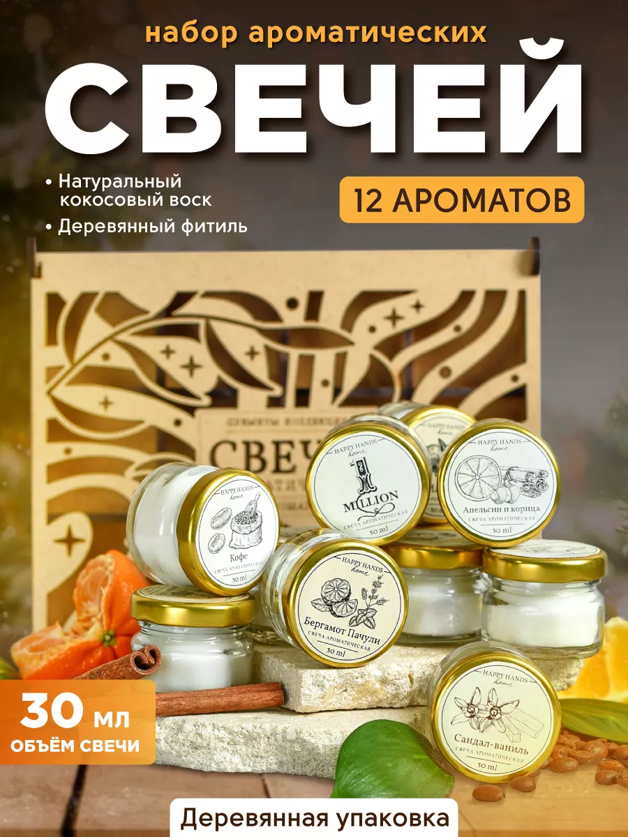 Свечи ароматические набор для дома 12 шт Present Premium Box 188309866  купить за 1 283 ₽ в интернет-магазине Wildberries