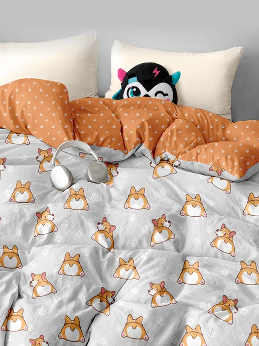 Uniqcute Пододеяльник из поплина Евро (200х215см), белый, фото 5