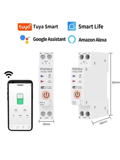 Умный выключатель TUYA TXCB2-TW 25А (без ваттметра) 9v 188365531 купить за 1 854 ₽ в интернет-магазине Wildberries