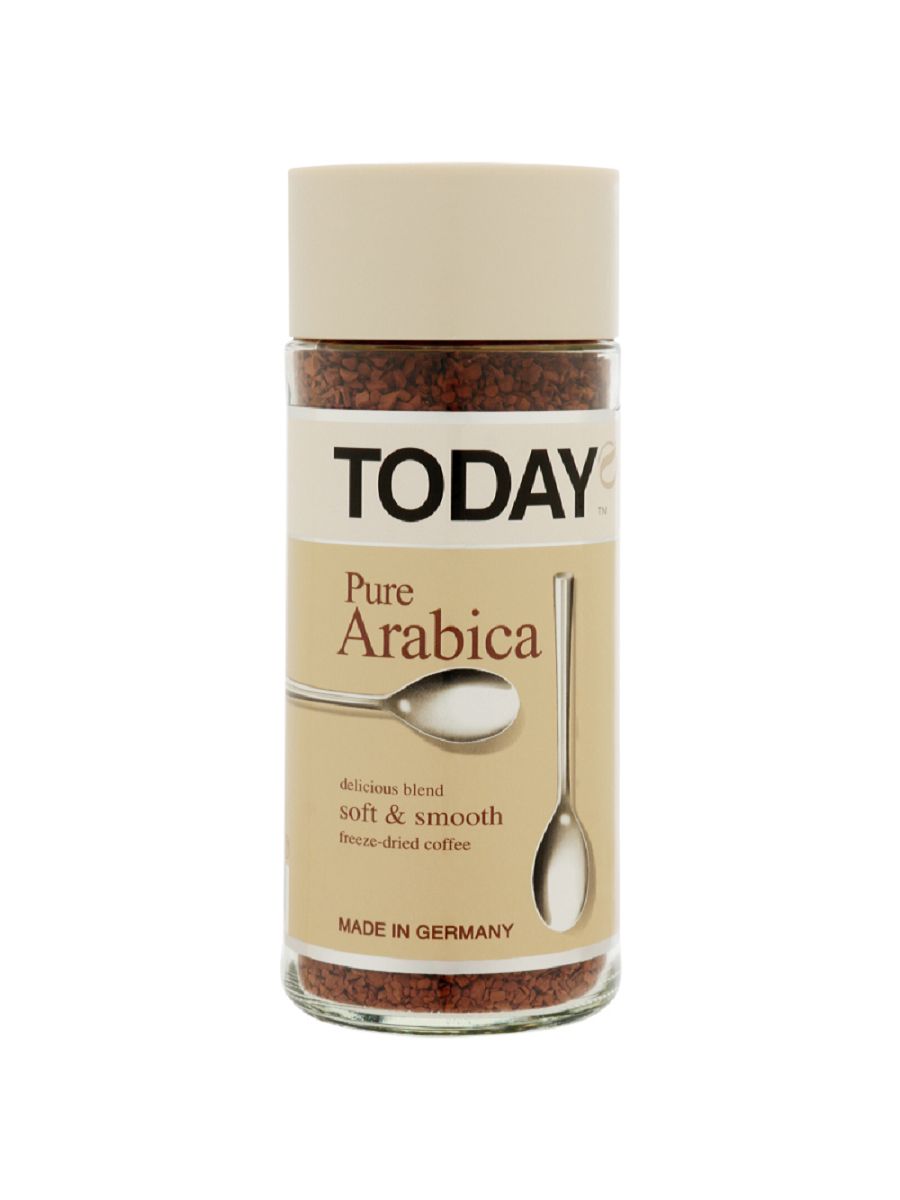 Кофе pure arabica. Кофе today Pure Arabica. Кофе Тудей Арабика растворимый. Кофе Арабика растворимый 95г. Кофе Тудей Арабика сублимированный.