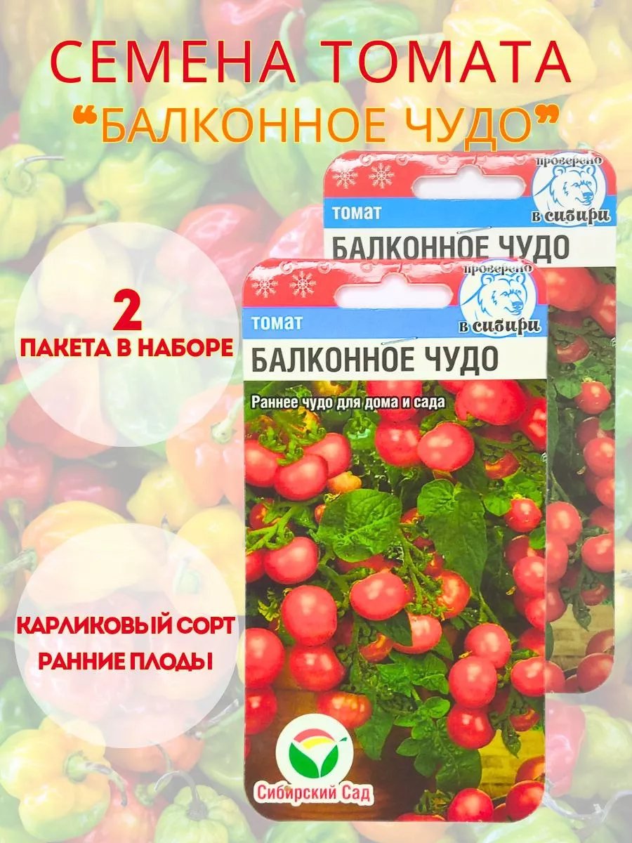 Томат Балконное чудо САД ОГОРОД 188447156 купить в интернет-магазине  Wildberries