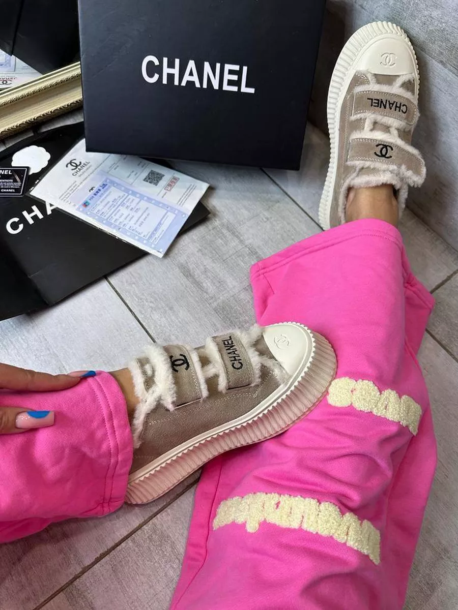 Premium Trend Shoes Кеды шанель женские натуральная замша/Кеды Chanel зимние