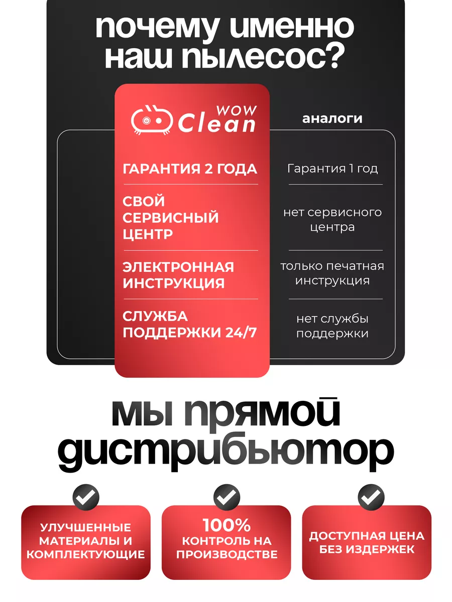 Робот пылесос для сухой уборки CleanWow 188661666 купить за 2 105 ₽ в  интернет-магазине Wildberries