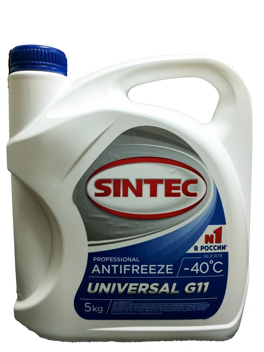 Антифриз sintec отзывы. Sintec g11. Антифриз Синтек синий g11. Ож Sintec g11 Universal-40с. 80513 Sintec.