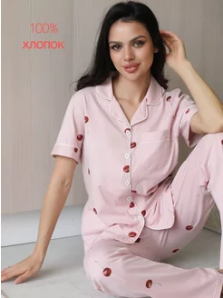 Пижама хлопок SILK MOOD 188701177 купить за 1 365 ₽ в интернет-магазине Wildberries