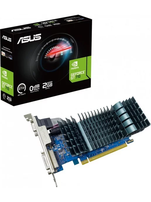 Asus Видеокарта GeForce GT710-SL-2GD3-BRK-EVO 2 ГБ