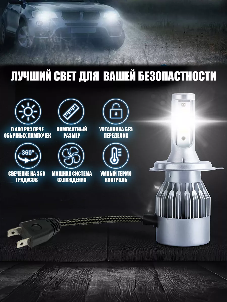 Светодиодные фары CarProfi CP-LED-7