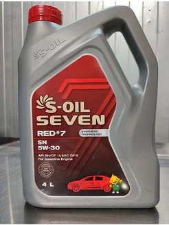 Масло моторное RED #7 SN 5W-30 S-OIL SEVEN 188723677 купить за 1 986 ₽ в интернет-магазине Wildberries