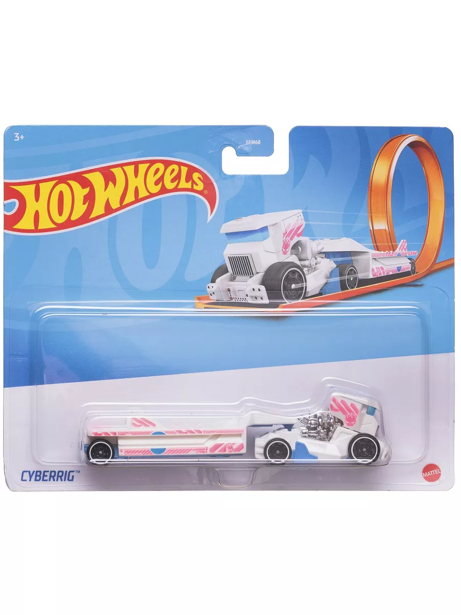 Машинка Hot Wheels Трейлер с прицепом Cyberrig Mattel 188725744 купить в  интернет-магазине Wildberries