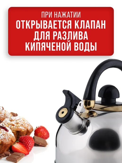 Чайник со свистком 2,5 л - фото 6