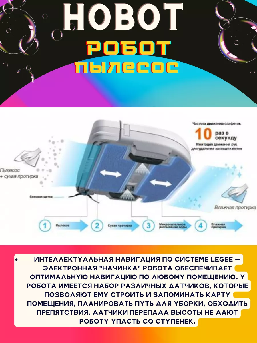 робот пылесос моющий со станцией Hobot 188802952 купить за 23 861 ₽ в  интернет-магазине Wildberries